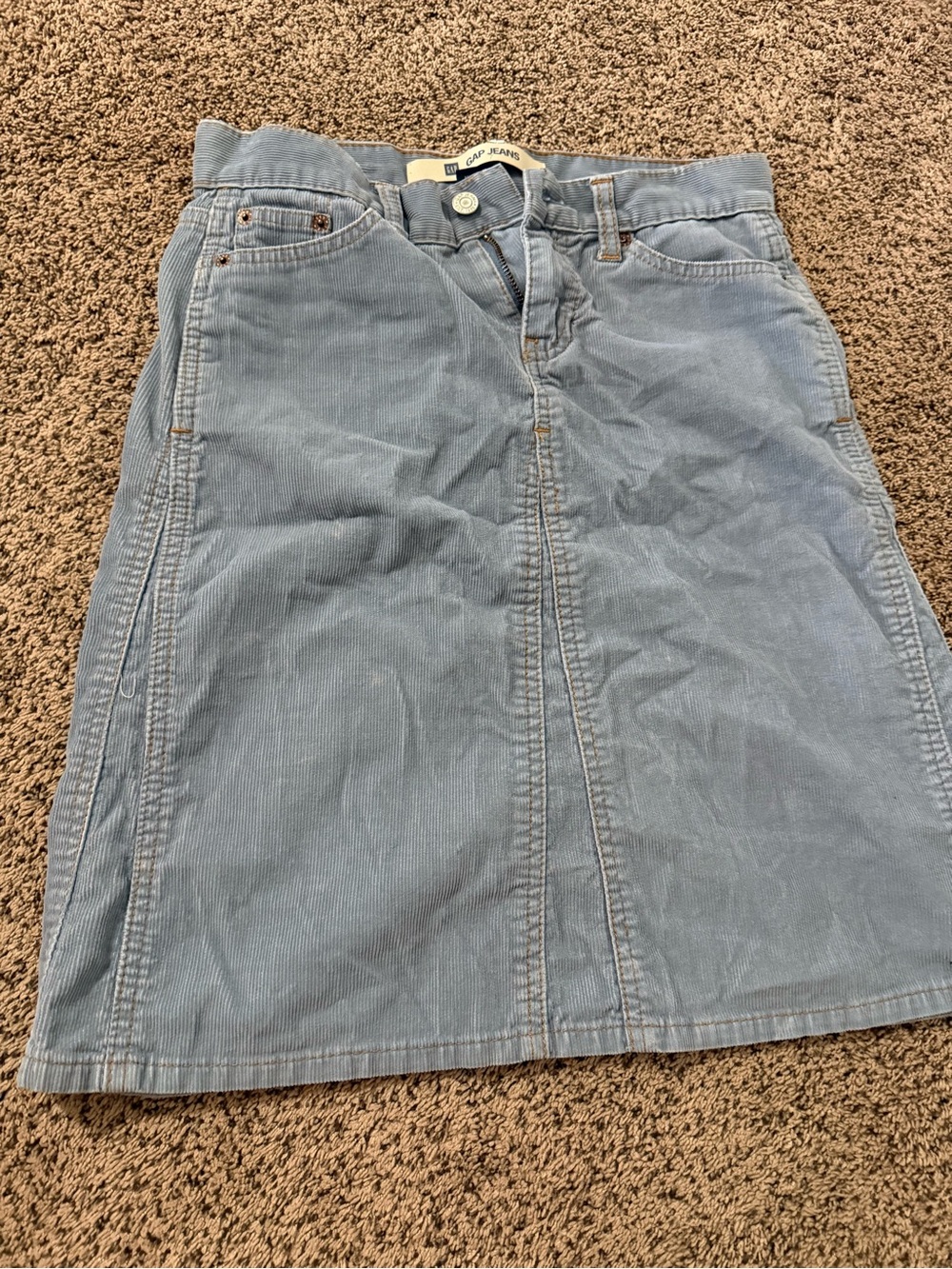 Gap light blue corduroy skirt size 2